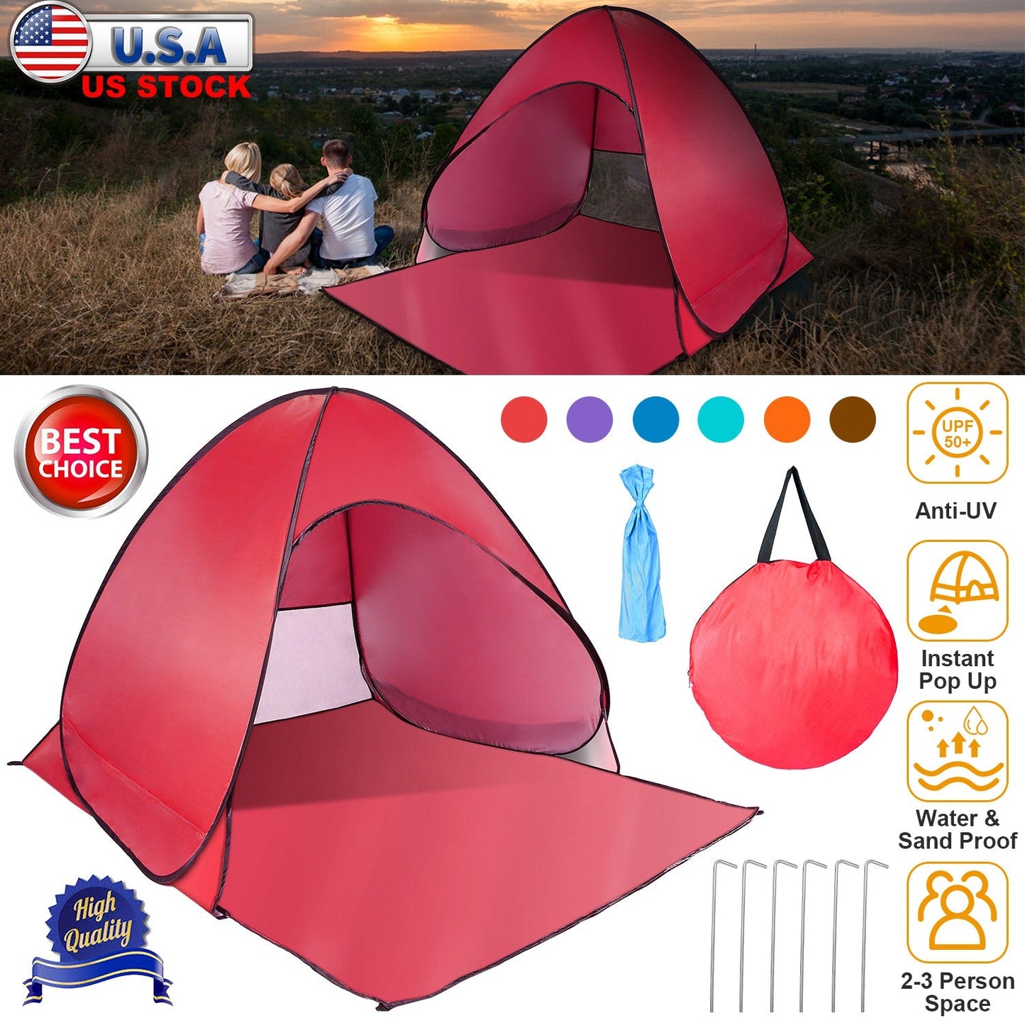 Tienda de Playa Gbruno Pop Up - Protección UV y Toldos Impermeables