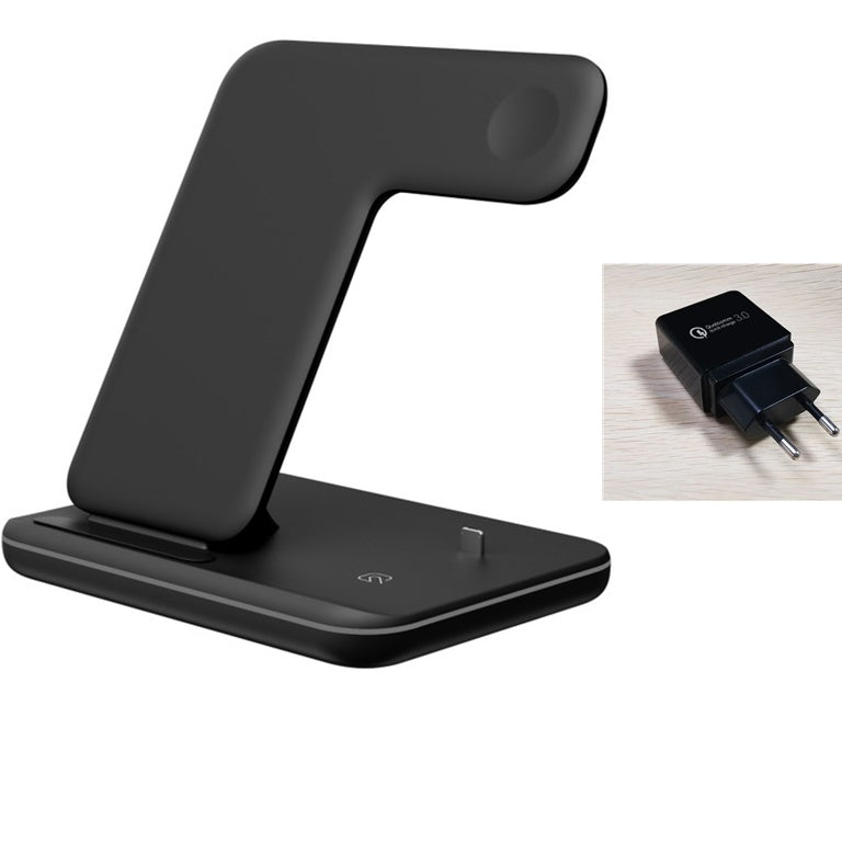 Support de charge sans fil 3-en-1 pour mobile, montre et écouteurs