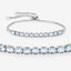 Elegant 2.20 Carat Aquamarine Sterling Silver Bracelet