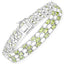 Bracelet en argent sterling avec opale et péridot de 19,73 carats