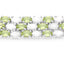 Bracelet en argent sterling avec opale et péridot de 19,73 carats