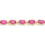 Bracelet de tennis en argent sterling plaqué or jaune 14K avec rubis