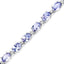 Pulsera de Plata Esterlina con Tanzanita Genuina de 9.68 Quilates