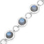 Bracelet en argent sterling .925 avec labradorite véritable de 15,48 carats