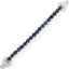 Bracelet en saphir bleu véritable de 2,41 carats et zircon blanc