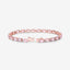 8.95 Carat Genuine Morganite and White Diamond Bracelet in 14K Rose Gold