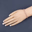 8.95 Carat Genuine Morganite and White Diamond Bracelet in 14K Rose Gold