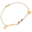 Pulsera de Plata Esterlina Baño de Oro Amarillo de 18K con Zafiros Azules