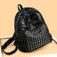 Sac à dos pour ordinateur portable de grande capacité avec design clouté
