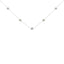 Sterling Silver Diamond Station Necklace - 0.5 cttw