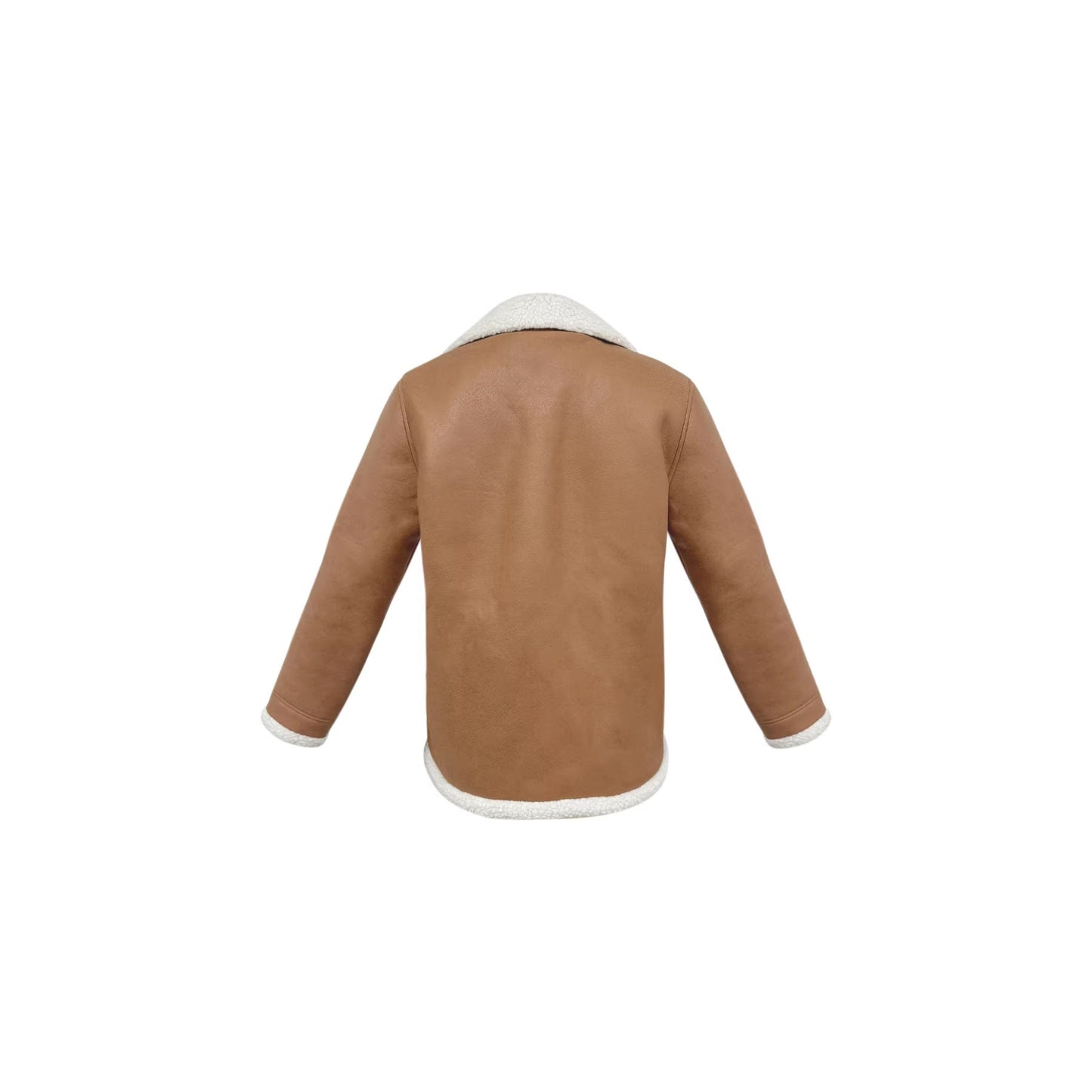 Chaqueta de Botón con Solapa y Bolsillos Retro para Mujer - Otoño e Invierno