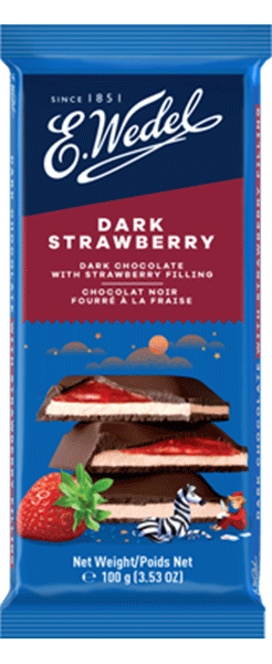 Wedel Dark-Strawberry Chocolate 100g