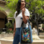 Sac à bandoulière Lotus fait main de la collection Kathmandu