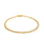 14k Two Tone Gold Pave Curb Bracelet - 3.6mm