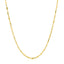 14k Yellow Gold Diamond-Cut Alternating Bead Chain 1.5mm