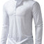 Men's Button Detail Long Sleeve T-Shirt