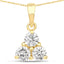 0.75 Carat Lab Grown Diamond Pendant in 14K Yellow Gold