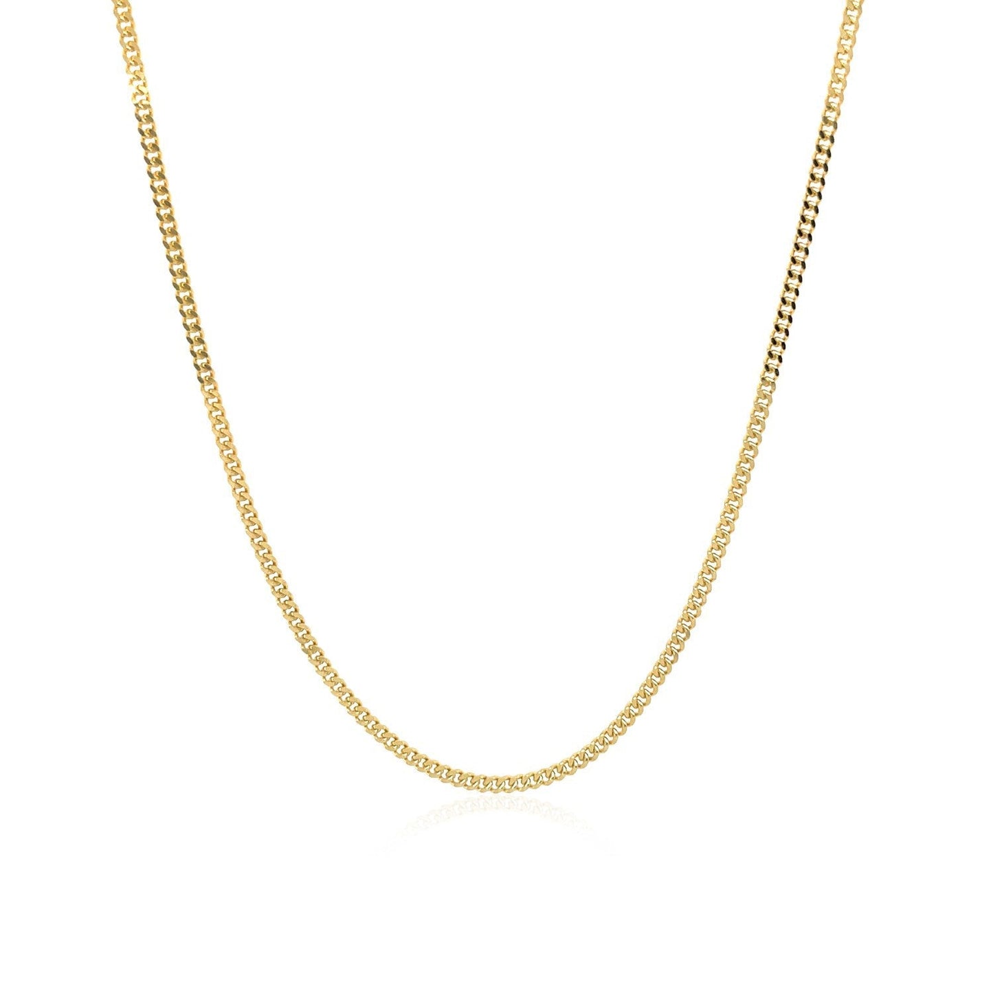 14k Yellow Gold Gourmette Chain - 1.5mm