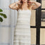 Vestido Midi Cami de Encaje con Escote Redondo - Diseño Elegante y Romántico