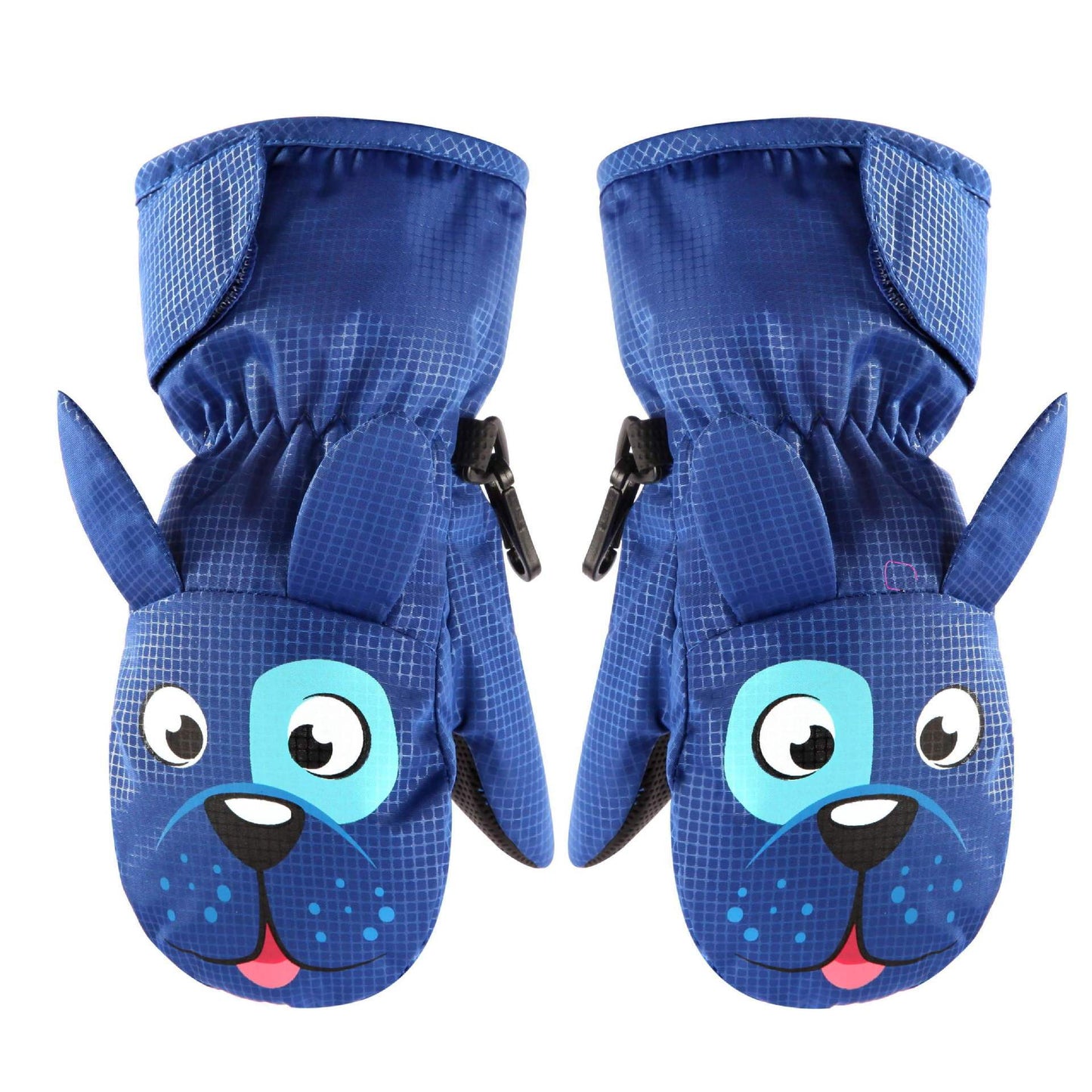 Children's Fleece-Lined Ski Gloves - Cute Cartoon Designs