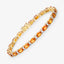 Pulsera de Zafiro Naranja y Diamante Blanco de 12.33 Quilates