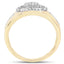 14K Yellow Gold Plated Diamond Engagement Ring