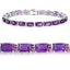 Bracelet en améthyste et grenat rhodolite de 21,84 carats