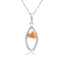 .17ct Pendentif Croisé Religieux en Argent Sterling et Or 10KT