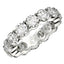 Bague Eternité en Diamant Lab Grown Taille Ronde en Or Blanc 14k