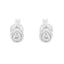10K White Gold Diamond Bezel-Set Stud Earrings