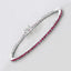 Bracelet en argent sterling .925 avec rubis véritable de 3,35 carats