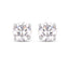 Boucles d'oreilles en diamant blanc véritable de 0,54 carat en or blanc 14K