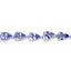 9.25 Carat Genuine Tanzanite Sterling Silver Bracelet