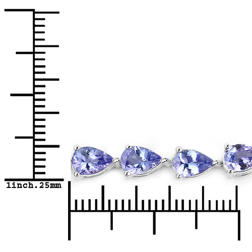 9.25 Carat Genuine Tanzanite Sterling Silver Bracelet