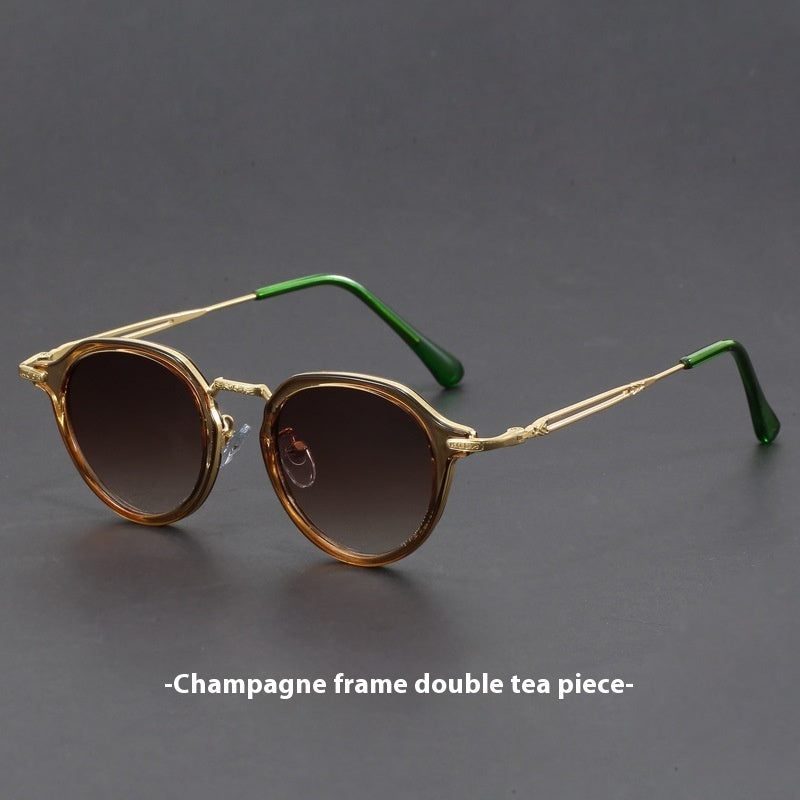 Premium Metal Circle Frame Sunglasses for Men and Women