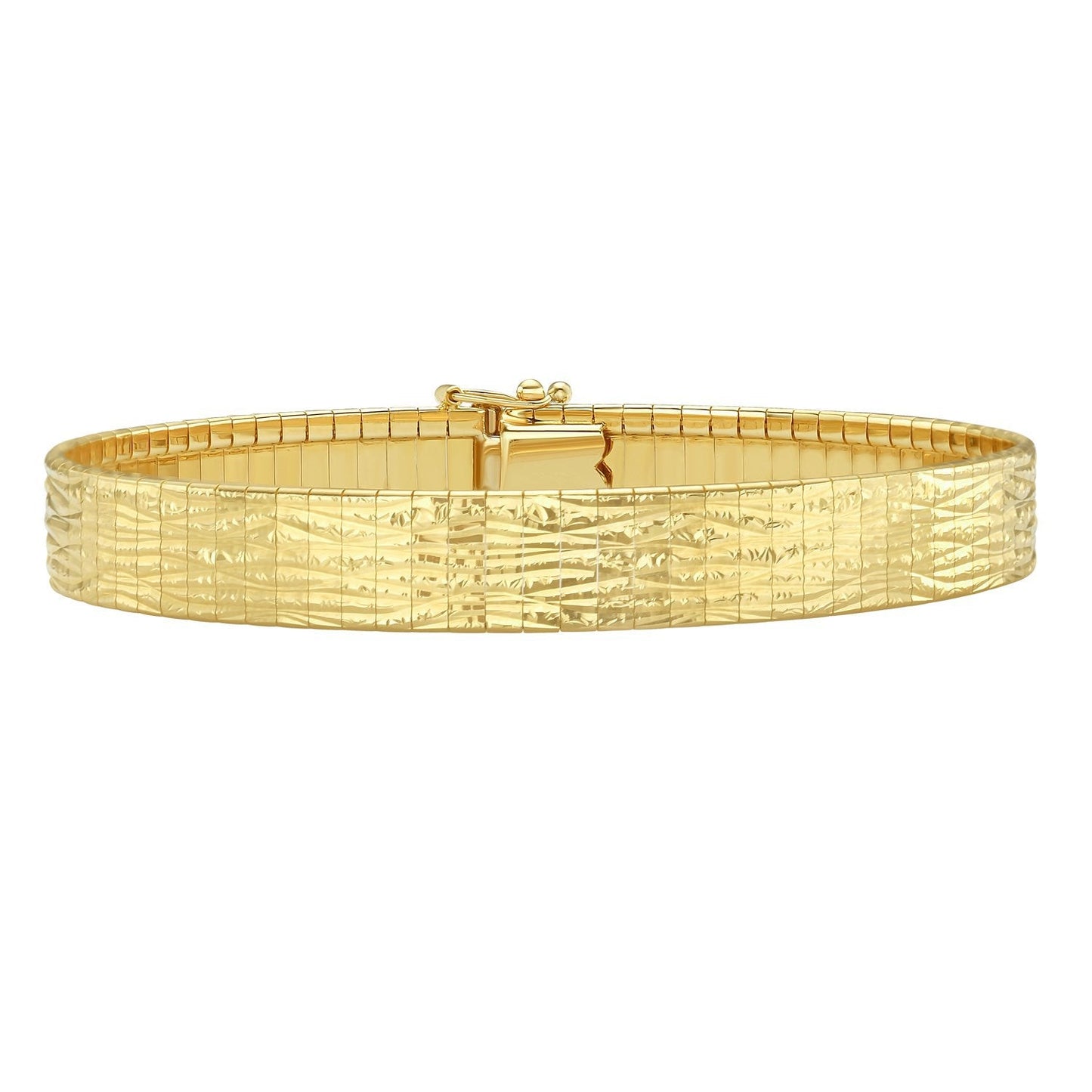 Pulsera Glacier de Oro Amarillo de 14k - Diseño Elegante