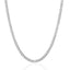 3.6mm 14k White Gold Solid Curb Chain