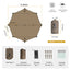 Sunscreen Waterproof Camping Awning - 4x4m
