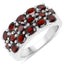 Ensemble de bijoux en argent sterling avec grenat de 10,40 carats