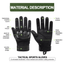 Tactical Military Airsoft Gloves for Outdoor Sports, Paintball, and Motorcycling with Touchscreen Fingertip Capability - Korvel