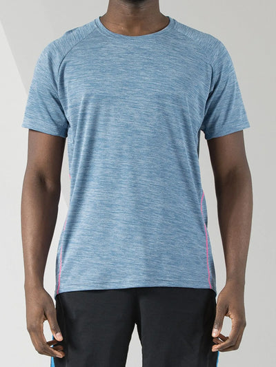 Men's Plus Size Round Neck Short Sleeve Active T-Shirt
