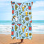 Double-Sided Velvet Beach Towel - Quick-Drying & Soft