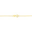 Collier Pendentif Cœur Ouvert en Diamant en Or Jaune 10K