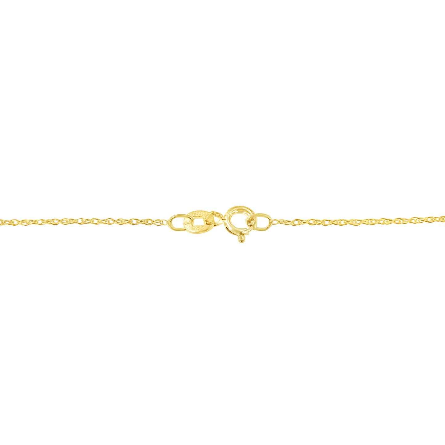 Collier Pendentif Cœur Ouvert en Diamant en Or Jaune 10K