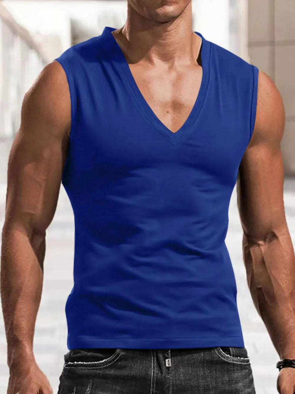 Débardeur V-Neck Grande Taille pour Homme