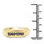 Bague de fiançailles en diamant noir plaqué or jaune 14K