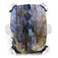 17.17 Carat Genuine Labradorite and White Topaz Sterling Silver Ring