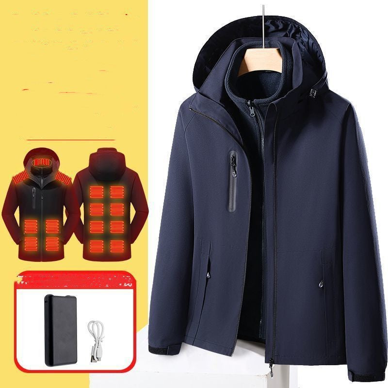 Smart Electric Heating Shell Jacket - Three-in-One