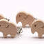 Premium Beech Wood Pacifier Clip - Cute Elephant & Heart Design