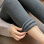High Waist Stripes Leggings - Winter Warm & Stretchy